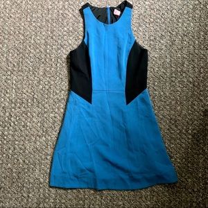 Rag & Bone Blue and Black Colorblock Dress